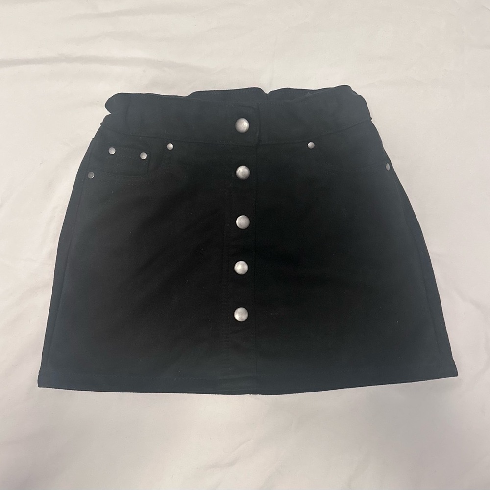 Black Skirt with Silver Accents
